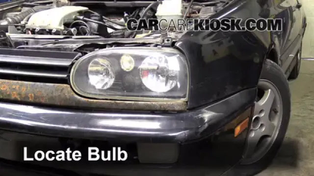 1997 Volkswagen Golf GTI 2.0L 4 Cyl. Luces Luz de carretera (reemplazar foco) 